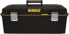 DeWALT - 2 Compartment 1 Tray Tool Box - 28" Wide x 12-39/64" Deep x 11-39/64" High, Metal/Resin, Black - USA Tool & Supply