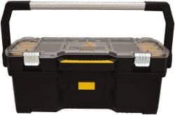 DeWALT - 16 Compartment Tool Tote - 26-3/8" Wide x 12-23/32" Deep x 11-13/64" High, Metal/Resin/Plastic, Black - USA Tool & Supply