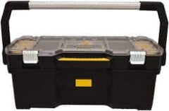 DeWALT - 16 Compartment Tool Tote - 26-3/8" Wide x 12-23/32" Deep x 11-13/64" High, Metal/Resin/Plastic, Black - USA Tool & Supply