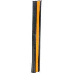 Vestil - 36" Long x 5-1/8" Wide x 1-3/8" High, Bumper Stop - Yellow & Black - USA Tool & Supply