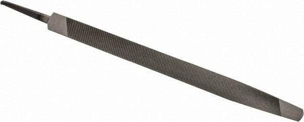 Value Collection - 8" Long, Taper American-Pattern File - Single Cut, 0.41" Overall Thickness, Tang - USA Tool & Supply