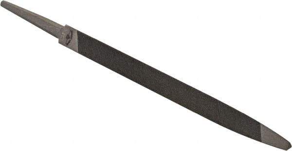 Value Collection - 5" Long, Taper American-Pattern File - Single Cut, 1/4" Overall Thickness, Tang - USA Tool & Supply