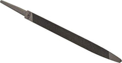 Value Collection - 5" Long, Taper American-Pattern File - Single Cut, 1/4" Overall Thickness, Tang - USA Tool & Supply