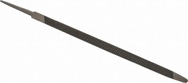 Value Collection - 9-3/4" Long, Taper American-Pattern File - Single Cut, 0.33" Overall Thickness, Tang - USA Tool & Supply