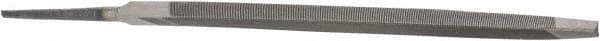 Value Collection - 6.44" Long, Taper American-Pattern File - Single Cut, 1/4" Overall Thickness, Tang - USA Tool & Supply