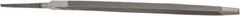 Value Collection - 6.44" Long, Taper American-Pattern File - Single Cut, 1/4" Overall Thickness, Tang - USA Tool & Supply