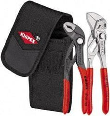 Knipex - 2 Piece Pipe Wrench & Water Pump Plier Set - Comes in Belt Pack - USA Tool & Supply