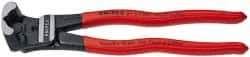 Knipex - 8" OAL, 6mm Capacity, Bolt Cutter - 7/8" Jaw Length x 1-1/2" Jaw Width, Plastic Coated Handle - USA Tool & Supply