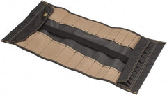 CLC - 32 Pocket Black & Brown Polyester Tool Roll - 28" Wide x 1" Deep x 14" High - USA Tool & Supply