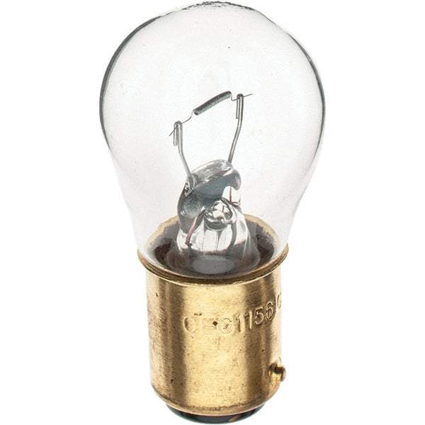 Import - 12.8 Volt, Incandescent Miniature & Specialty S8 Lamp - Bayonet Base - USA Tool & Supply