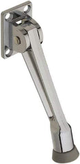 National Mfg. - 5" Projection Kickdown Door Stop - Screw Mount, Chrome Finish - USA Tool & Supply