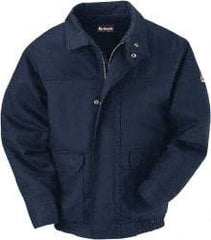 VF Imagewear - Size XL Cold Weather & Flame Resistant/Retardant Jacket - Navy, Cotton & Nylon, Zipper Closure, 48" Chest - USA Tool & Supply