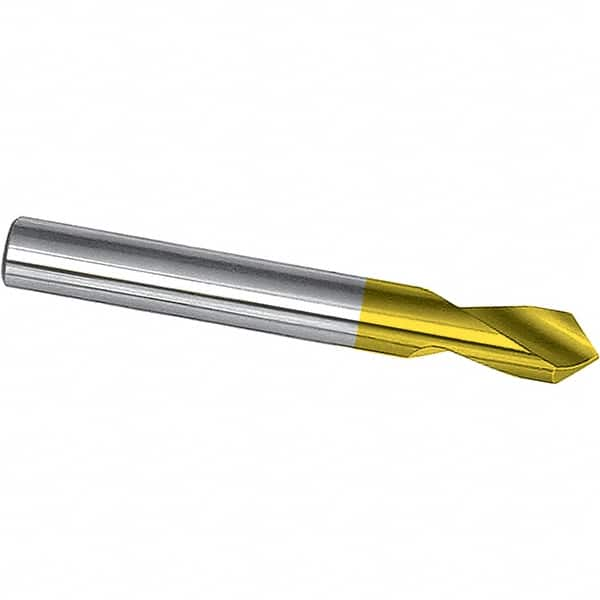 Magafor - 1/8" Body Diam, 90° Point, Cobalt, 2" Overall Length, Spotting Drill - USA Tool & Supply