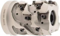 Iscar - 16 Inserts, 2" Cut Diam, 1" Arbor Diam, 1.87" Max Depth of Cut, Indexable Square-Shoulder Face Mill - 0/90° Lead Angle, 2.7" High, T490 LN.. 1306 Insert Compatibility, Through Coolant, Series Helitang - USA Tool & Supply