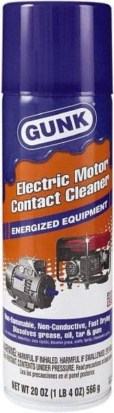 Gunk - Tetrachloroethylene Electrical Cleaner - 22 oz Aerosol Can - USA Tool & Supply