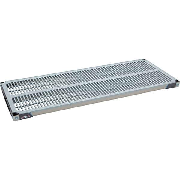 Metro - 60" Wide, 1-1/2" High, Open Shelving Polymer Shelf - Polymer, 24" Deep, Use with Metro Max I - USA Tool & Supply