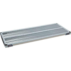 Metro - 60" Wide, 1-1/2" High, Open Shelving Polymer Shelf - Polymer, 24" Deep, Use with Metro Max I - USA Tool & Supply
