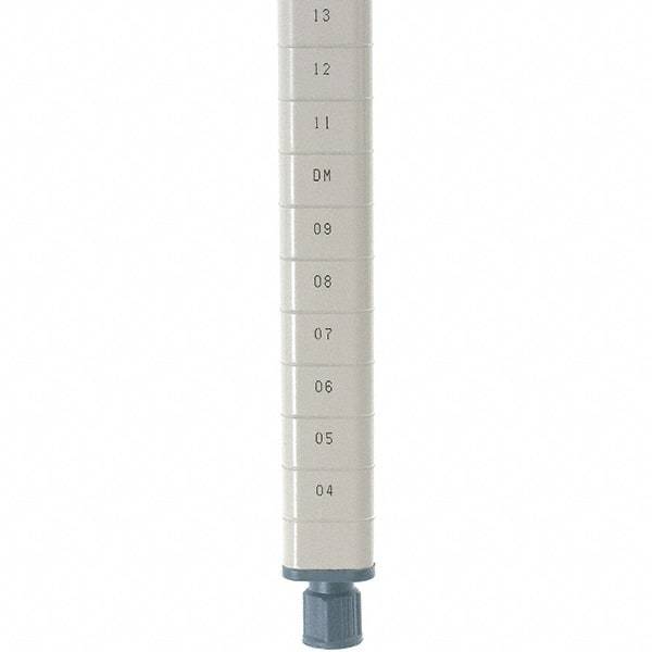 Metro - 13" High, Open Shelving Post - Steel with Epoxy Coating, Use with Metro Max Q Shelves - USA Tool & Supply