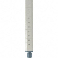 Metro - 27" High, Open Shelving Post - Steel with Epoxy Coating, Use with Metro Max Q Shelves - USA Tool & Supply
