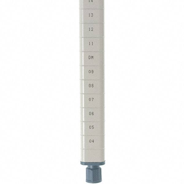 Metro - 74" High, Open Shelving Post - Steel with Epoxy Coating, Use with Metro Max Q Shelves - USA Tool & Supply