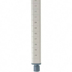 Metro - 74" High, Open Shelving Post - Steel with Epoxy Coating, Use with Metro Max Q Shelves - USA Tool & Supply