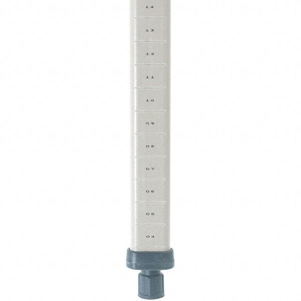 Metro - 54" High, Open Shelving Post - Polymer, Use with Metro Max I Shelving - USA Tool & Supply