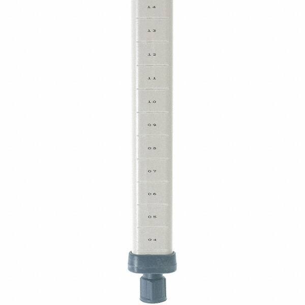 Metro - 63" High, Open Shelving Post - Polymer, Use with Metro Max I Shelving - USA Tool & Supply
