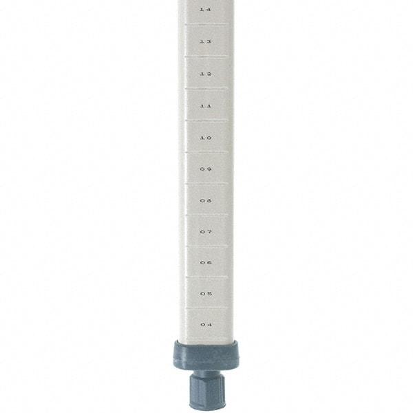 Metro - 86" High, Open Shelving Post - Polymer, Use with Metro Max I Shelving - USA Tool & Supply