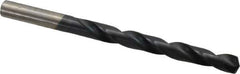 Hertel - 21/64" 135° High Speed Steel Jobber Drill - TiAlN Finish, Right Hand Cut, Spiral Flute, Straight Shank, 4-5/8" OAL, Split Point - USA Tool & Supply