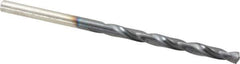 Hertel - #25 135° High Speed Steel Jobber Drill - TiAlN Finish, Right Hand Cut, Spiral Flute, Straight Shank, 3" OAL, Split Point - USA Tool & Supply