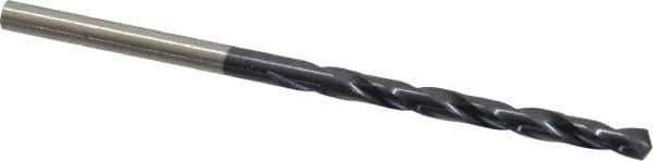 Hertel - #30 135° High Speed Steel Jobber Drill - TiAlN Finish, Right Hand Cut, Spiral Flute, Straight Shank, 2-3/4" OAL, Split Point - USA Tool & Supply