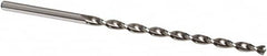 Extra Length Drill Bit: 0.2756″ Dia, 130 °, High Speed Steel Bright Finish, Parabolic Flute, Straight-Cylindrical Shank, Series 524