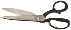 Wiss - 6" LOC, 12-1/2" OAL Inlaid Upholstery, Carpet, Drapery & Fabric Shears - Offset Bent Handle, For Carpet, Drapery, Upholstery - USA Tool & Supply