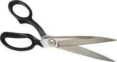 Wiss - 5" LOC, 10-3/8" OAL Inlaid Heavy Duty Shears - Left Hand, Offset Handle, For Composite Materials, Fabrics, Upholstery - USA Tool & Supply