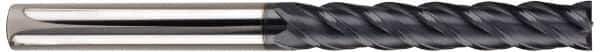SGS - 1", 2-1/4" LOC, 1" Shank Diam, 5" OAL, 4 Flute, Solid Carbide Square End Mill - Single End, AlTiN Finish, Spiral Flute, 38° Helix, Centercutting, Right Hand Cut, Right Hand Flute, Series 63 - USA Tool & Supply