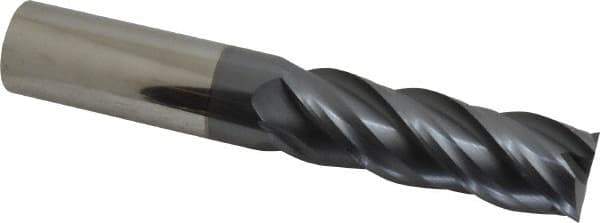 SGS - 1", 3" LOC, 1" Shank Diam, 6" OAL, 4 Flute, Solid Carbide Square End Mill - Single End, AlTiN Finish, Spiral Flute, 38° Helix, Centercutting, Right Hand Cut, Right Hand Flute, Series 7 - USA Tool & Supply