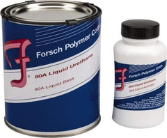 Forsch Polymer Corp - 1 Lb Kit Tan Polyurethane Castable Rubber - 100°F Max Operating Temp, 30 min Tack Free Dry Time, 24 hr Full Cure Time, Series URS 5180 - USA Tool & Supply