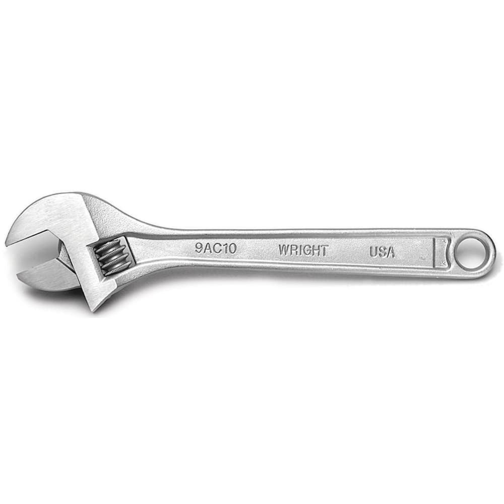 Wright Tool & Forge - Adjustable Wrenches; Wrench Type: Adjustable ; Wrench Size (Inch): 8.0000 ; Jaw Capacity (Inch): 1-3/16 ; Material: Steel ; Finish/Coating: Chrome ; Overall Length (Inch): 8 - Exact Industrial Supply