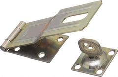 National Mfg. - 1-3/4" Wide, Swivel Staple Safety Hasp - Steel - USA Tool & Supply