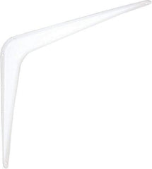 National Mfg. - 100 Lb Capacity, White Shelf Brackets - 10" Long x 12" High x 1-3/4" Wide - USA Tool & Supply