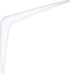 National Mfg. - 100 Lb Capacity, White Shelf Brackets - 8" Long x 10" High x 1-1/2" Wide - USA Tool & Supply