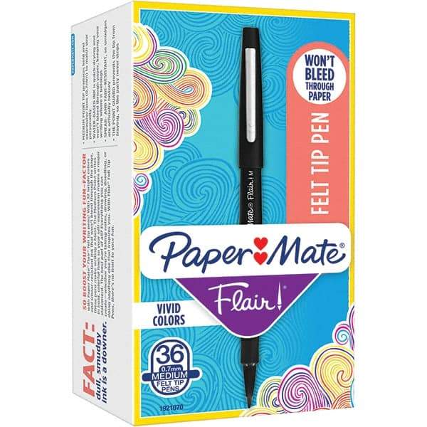 Paper Mate - Pens & Pencils Type: Porous Point Pen Color: Black - USA Tool & Supply