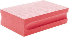 Brite Star - 1800 Grit, Diamond Hand Pad - Red, 2-1/4" Wide x 3-3/4" Long, Coated - USA Tool & Supply