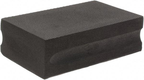 Brite Star - 120 Grit, Diamond Hand Pad - Black, 2-1/4" Wide x 3-3/4" Long, Coated - USA Tool & Supply