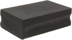 Brite Star - 120 Grit, Diamond Hand Pad - Black, 2-1/4" Wide x 3-3/4" Long, Coated - USA Tool & Supply