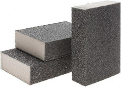 Brite Star - 2-3/4" Wide x 12" Long, Hard Grade Sanding Sponge - 30 & 60 Grit, 1" Thick - USA Tool & Supply