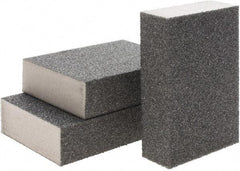 Brite Star - 2-3/4" Wide x 12" Long, Hard Grade Sanding Sponge - 60 & 100 Grit, 1" Thick - USA Tool & Supply