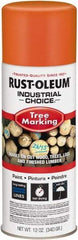 Rust-Oleum - 12 fl oz Fluorescent Orange Marking Paint - 300' Coverage, Modified Alkyd Formula, >500 gL VOC - USA Tool & Supply