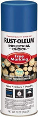 Rust-Oleum - 12 fl oz Blue Marking Paint - 300' Coverage, Modified Alkyd Formula, >500 gL VOC - USA Tool & Supply