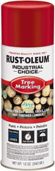 Rust-Oleum - 12 fl oz Red Marking Paint - 300' Coverage, Modified Alkyd Formula, >500 gL VOC - USA Tool & Supply